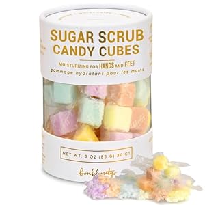 Bonblissity Sugar Cubes Scrub For Exfoliating Hands, Feet, 30pcs Assorted Scents l Turns into Lotions l Spa Small Gifts for Women l Travel Size l 100% Handmade in USA l Body Scrub.