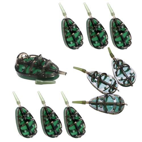 10 Pcs Carp Fishing Method Feeder Inline Method Feeder Carp