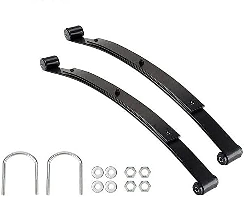 Huskey Resorte de hoja trasero resistente (2 hojas) y kits de bujes en U para EZGO RXV 08+