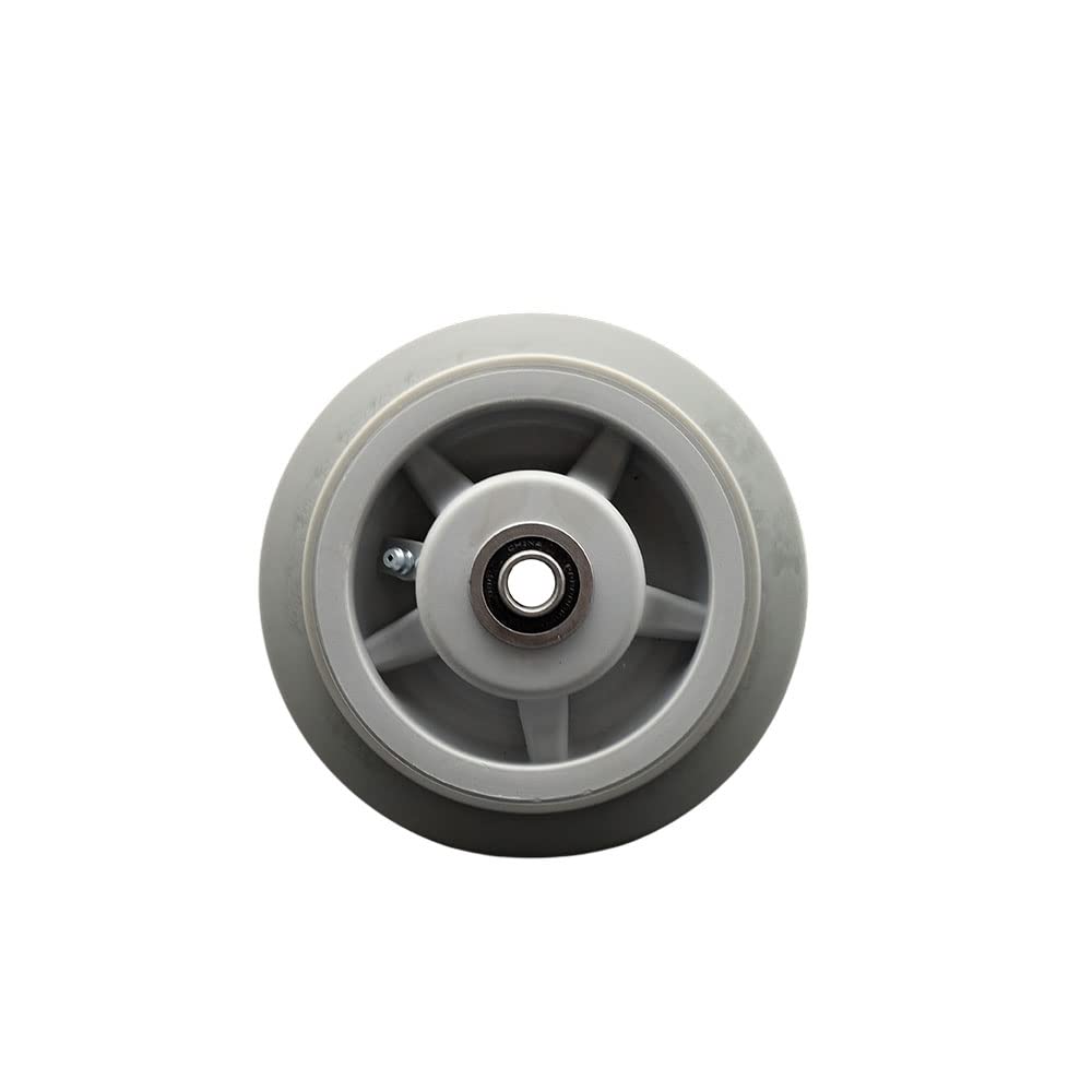 Service Caster 6inches x 2inches Thermoplastic Rubber Flat Tread Wheel Only with Precision Ball Bearing - 1/2inches Bore - 500 lbs Capacity per Wheel - Service Caster Brand