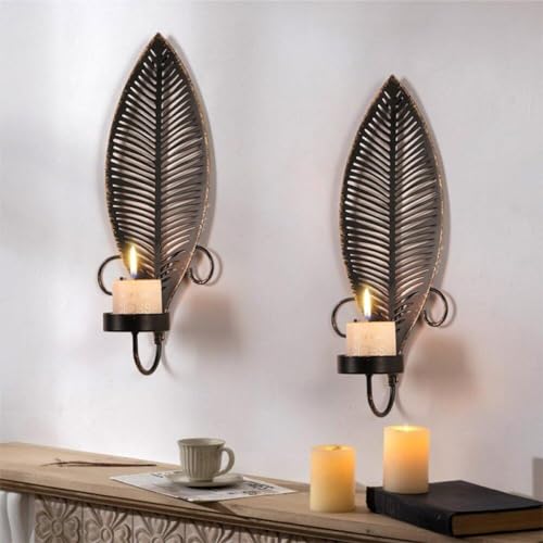 Chandelier en forme de feuille bougeoir vintage pour table basse - 5