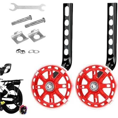 Training Wheels 1sets Bike Training Wheels Bicycle Stabiliser Mounted Kit (Red) miniatura 1