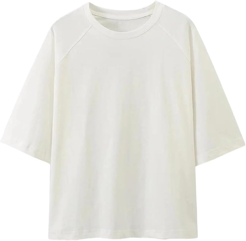 Women's Set O Neck Short Sleeve T Shirt Drawstring Loose Trousers Casual Summer Set
