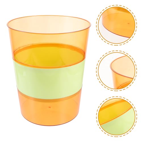 Bote de basura cocina grande con tapa plástico multiuso verde mantequilla miniatura 6
