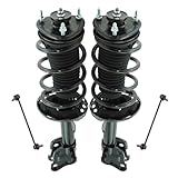 TRQ Front Suspension Kit Complete Strut & Coil Spring Assembly Sway Bar Stabilizer Link Compatible with 2009-2015 Honda Pilot