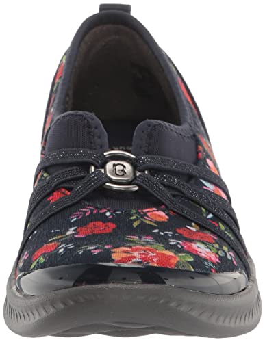 Bzees Women's Niche Ballet Flat, Navy Floral, 9.5 #TOP1