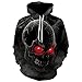Produktbild kewing Herren 3D Drucke Pullover Atmungsaktive Hoodies Totenkopf gemusterte Kapuzen Sweatshirts S M L XL 2XL 3XL 4XL