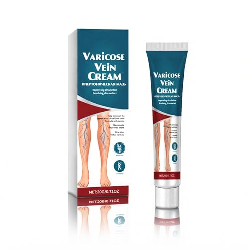 Crema para Varices - 20g circulación sanguínea en las piernas,Crema para venas varicosas, alivio de flebitis,mejorar la inflamación de los vasos,Alivia la Fatiga de Piernas