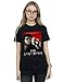 Produktbild The Lost Boys Damen Red Poster Boyfriend Fit T-Shirt Schwarz X-Large