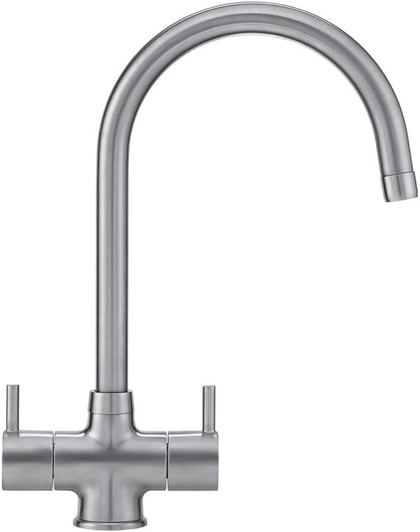 Athena Mixer Tap, Silk Steel | 115.0311.215