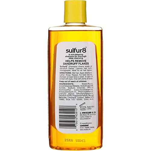 SULFUR-8 SHAMPOO DEEP CLEANING 7.5oz (6 Pack)