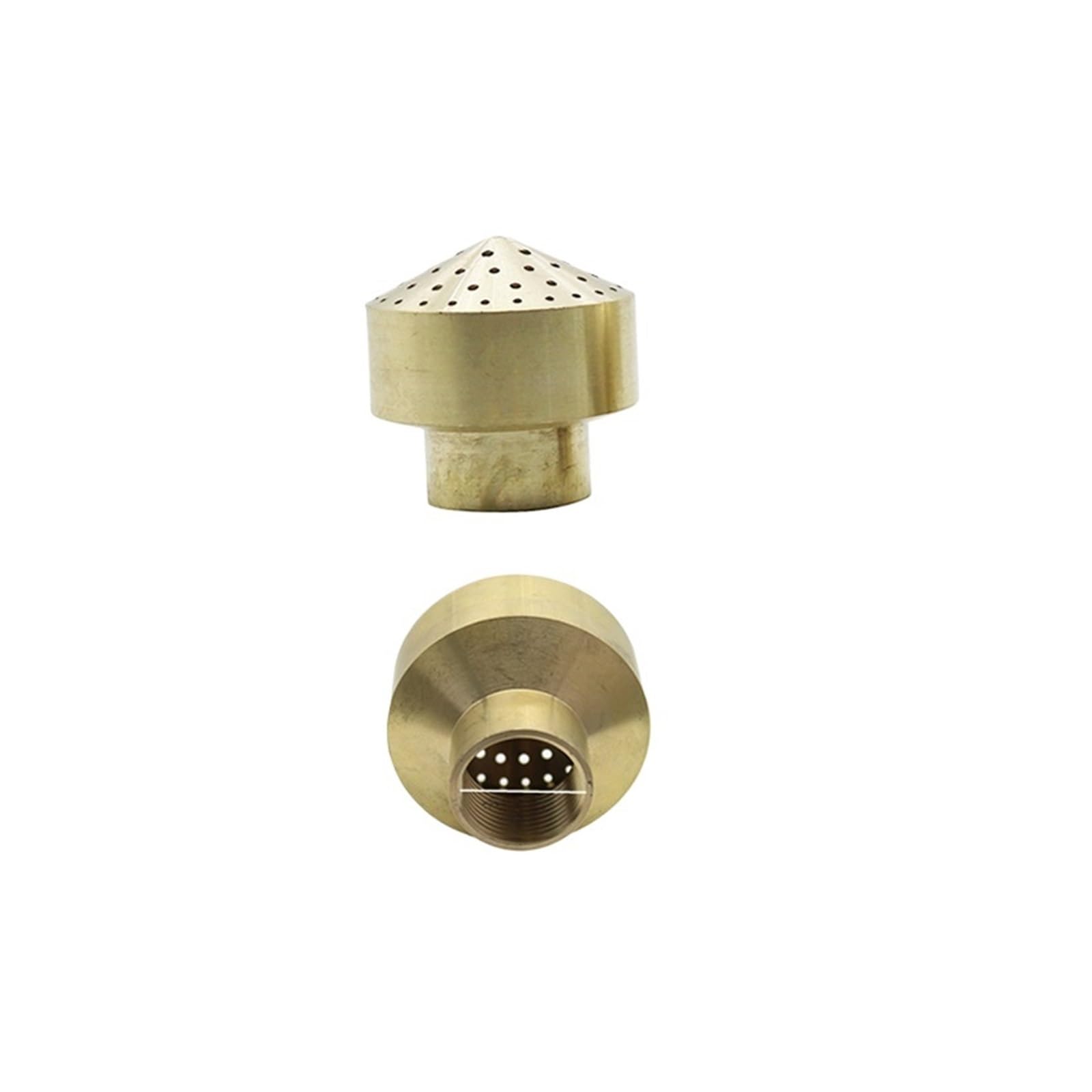 Fountain Nozzle Head 1 Pc Brass 1/4" 1/2" 3/4" Female Thread Fireworks Type Fountain Nozzles Copper Scattering Sprinkler Garden Landscape Fountains(3I4 inch)