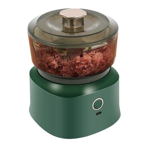 Image of Electric garlic chopper, 350ml cordless mini meat grinder, USB rechargeable, onion cutter, vegetable chopper, small electric food processor for baby food, vegetables, garlic