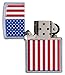 Zippo Patriotic Street Chrome Pocket Lighter