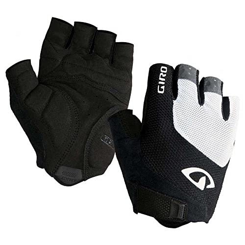 Image of Giro Bravo Gel Mens Road Cycling Gloves - White /Black (2022), Small