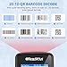 ONEWSCAN Wireless Barcode Scanner, Portable Inventory Scanner 1D&2D&PDF417 Handheld Bar Code Scanners for Collector Data Terminal Inventory Device QR Code Reader with 2.8 Inch LCD Screen