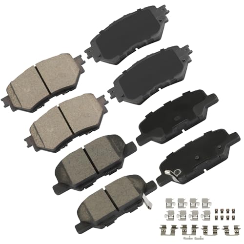 Image of cciyu D1759 & D1679 Front & Rear Ceramic Disc Brake Pads Kit Fit For Mazda For 3 2014-2016,For Mazda For 3 Sport 2014