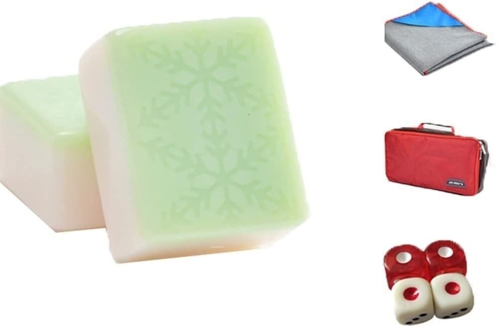 Mahjong cadeau glace neige 144 tuiles gravées collection chinoise classique 42#