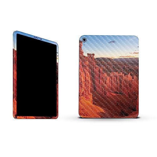 Image of MightySkins Carbon Fiber Skin Compatible with Apple iPad 10.9 inch 10th Gen (2022) Full Wrap Kit - The Hammer | Protective, Durable Textured Carbon Fiber Finish | Easy to Apply | Made in The USA