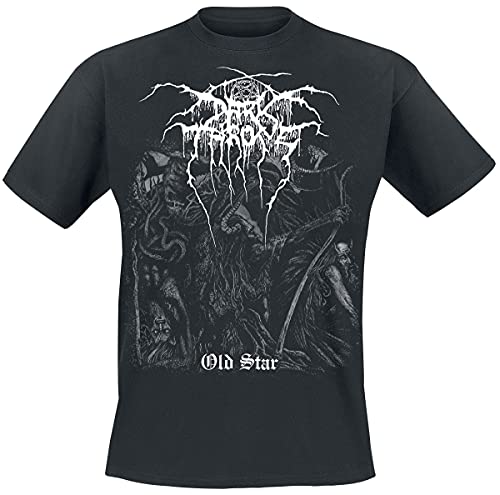 Darkthrone Old Star Men T-Shirt Black XL, 100% Cotton, Regular