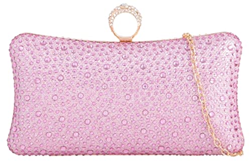 Pochette compacte strass pour femme élégante et chic