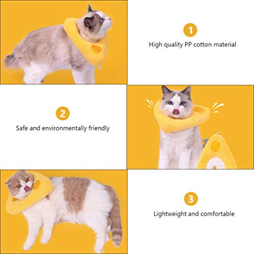 ULTECHNOVO Cone Ajustável Gato Gato Gato Colar Do Gato Colarinho Recuperação Após A Cirurgia E Colei