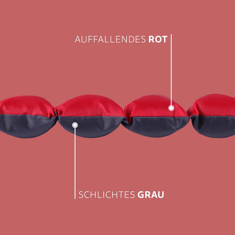 Bestlivings Hundematte 85x70cm (Rot) - Outdoor - wasserabweisend & atmungsaktiv - Hundebett gepolstert - waschbares Hundekissen für draußen
