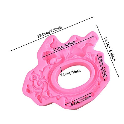 Molde redondo de silicona para decoración de pasteles miniatura 3