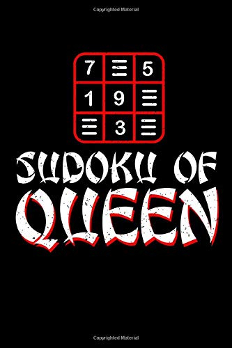 Sudoku of Queen: Funny Blank Lined Journal Notebook, 150 Pages, Soft Matte Cover, 6 x 9