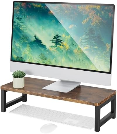 Support Moniteur En Bois Kalibri – Réhausseur écran PC, TV, Tablette