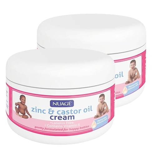 2 Pack Zinc & Castor Oil Nappy Cream 400 ml – Soothes & Protects Baby Bottom, Calms Irritation & Redness – Gentle Newborn Formula with Natural Castor Oil & Zinc Oxide | SterlingSquare