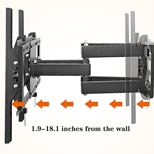 Support TV mural de 40 à 75 pouces, bras articulé extensible et inclinable
