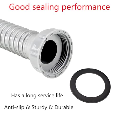 Qrity 6 Stück O-Ring Dichtungsgummi, Küchenspüle Schnappgummi Dichtung, Dichtungsring Dichtung, Ersatzdichtungen, OD 55mm, ID 41mm für Rohr