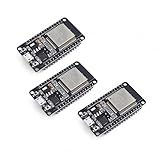 Teyleten Robot ESP-WROOM-32 ESP32S ESP32 Development Board 2.4GHz Dual-Core WiFi +Bluetooth 2 Function Microcontroller for Arduino (ESP32 30P, 3PCS)