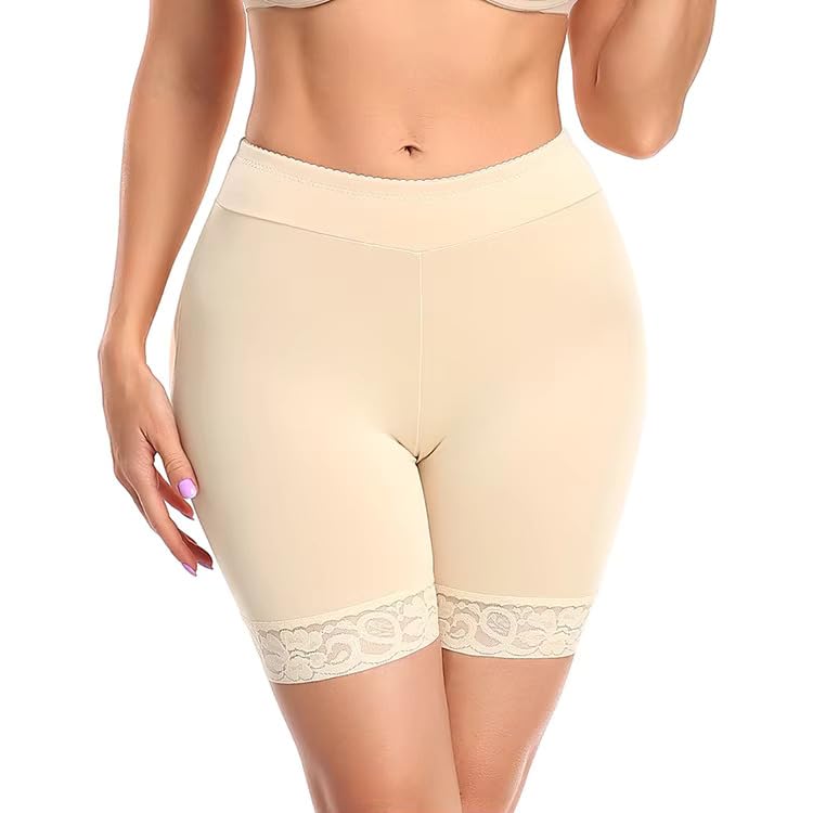 fashiol Cotton Blend Under Skirt Shorts High Waisted Regular Slim Fit Stretchable Safety Under Dresses Shorts Lace Boyshorts-picture-39