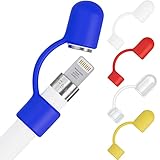 PencilCozy for Apple iPencil Cap, Protective Pen Cover, Prevent Damage, Works with Apple iPad Pro Pencil (White, Navy Blue, Coral, Pink Sand)