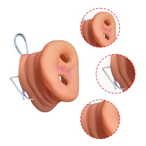 CXNXFD 2Pcs Schweinchennase, Schweinenasenmaske mit elastischem Band,Party lustige Tiermasken