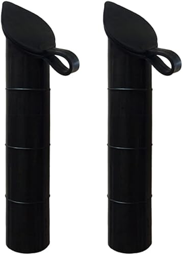lasenersm 2 piezas de soporte de caña de pescar insertos de goma 30 grados soporte de caña de pescar interior tubo de goma cubierta de la manga del