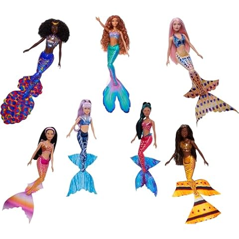 Mattel Disney Little Mermaid Ariel Sisters 7-Pack Cover