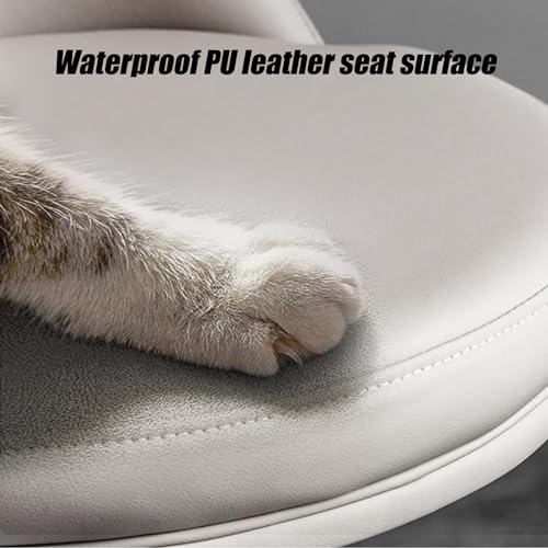 Chaise de bar pivotante à base métal et repose-pieds réglable 60-80cm - 5