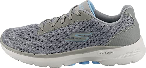 Skechers Performance Women's GO Walk 6 - Iconic Vision, Gray/Blue, 6
