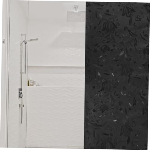 Película decorativa para ventana baño en PVC negra miniatura 7