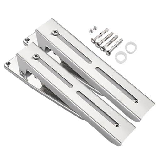 Microwave Mounting Bracket, Foldable Stainless Steel Wall Stand, Adjustable Oven Rack Support, Ideal for Home Kitchen Organization, Space-Saving Appliance Storage Solution