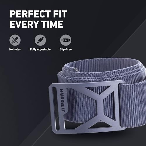 GRIP6 Tactical Pro Blue Steel 1.75" Wide Belt - Durable, No-Hole Belt for Men & Women3