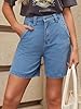PLNOTME Womens High Waisted Denim Shorts Summer Ca... #4