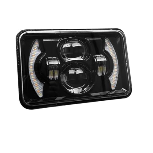 Phares LED étanches 5x7 pouces 7x6 avec DRL ambre blanc et faisceau Hi Lo