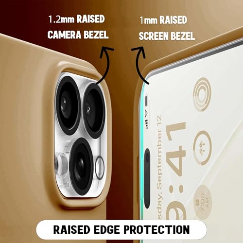 Image of Kratos Active Grip Silicone Case Cover Compatible with iPhone 15 Pro Max - Enhanced Protection, Wireless Magnetic Charging Case with Raised Edge Camera & Screen Protection, Shock-Resistant Design