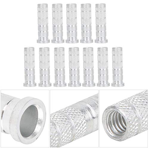 Zerone 12Pcs Replacements Archery Base Inserts, Standard 6.2mm/0.24in Aluminum Carbon Shaft Accessory