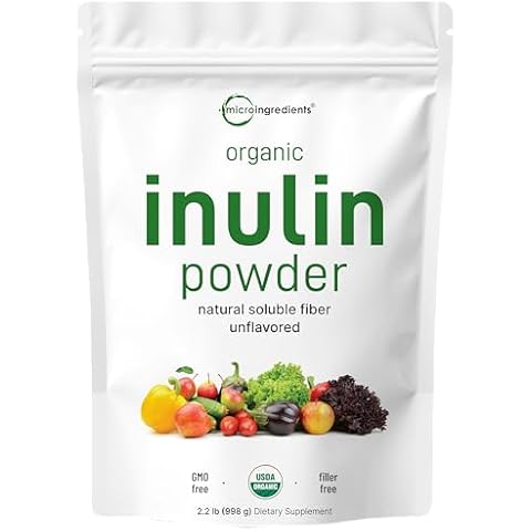 Organic Inulin FOS Powder for Gut Health, 2.2lb Cover
