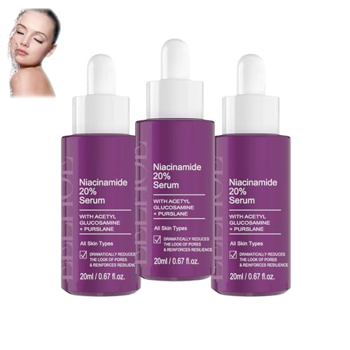 Siero viso 20% niacinamide, illuminante, migliora l'elasticità, idratante, antirughe, uniforma